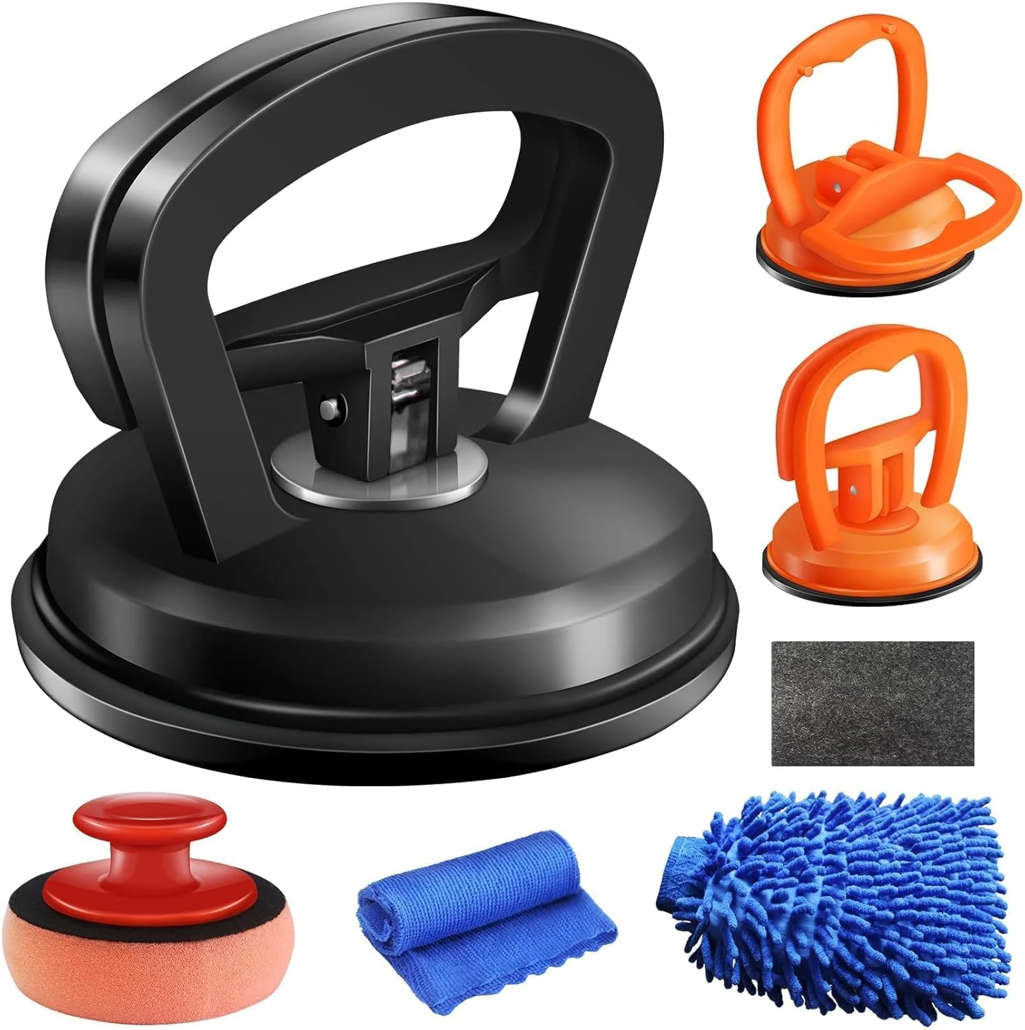 کیت ابزار صافکاری بدنه خودرو، 3 عددی، مکنده صافکاری بدنه خودرو، ابزار برداشتن فرورفتگی و کیت تعمیر فرورفتگی، دسته بالابر برای بدنه خودرو، شیشه، صفحه نمایش، کاشی، جابجایی اشیاء
