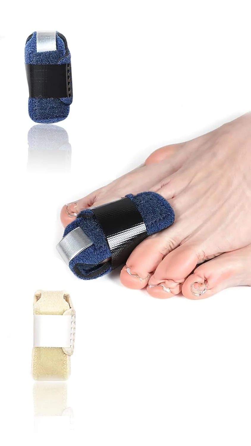 مجموعه محافظ انگشتان پا سون سوییت - صاف کننده انگشت چکشی، نگهدارنده اسفنجی، آتل انگشت شست، روکش تثبیت کننده انگشت میانی پا، آتل انگشت چنگالی، آتل انگشت راحت، محافظ انگشت پا (2 عدد)