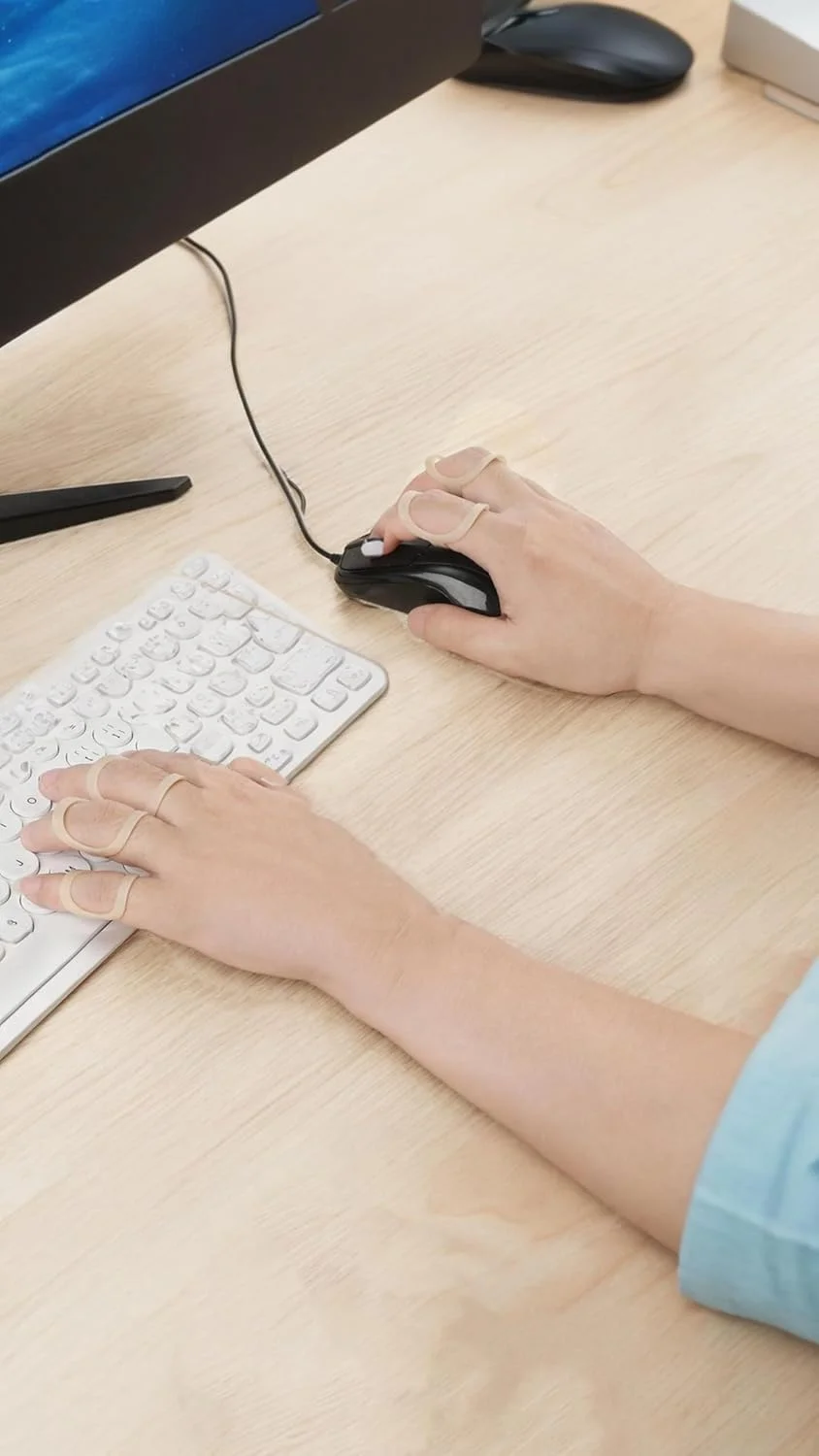 مجموعه 5 عددی آتل انگشت بیضی شکل - ساپورت و صاف کننده انگشت برای انگشت ماشه ای - انگشت شست، میانی، کوچک، انگشت حلقه در سایزهای مختلف. راحتی و ثبات را در سایزهای 6، 7، 8، 9 و 10 تجربه کنید مجموعه 5 عددی آتل انگشت بیضی شکل - ساپورت و صاف کننده انگشت برای انگشت ماشه ای - انگشت شست، میانی، کوچک، انگشت حلقه در سایزهای مختلف. راحتی و ثبات را در سایزهای 6، 7، 8، 9 و 10 تجربه کنید