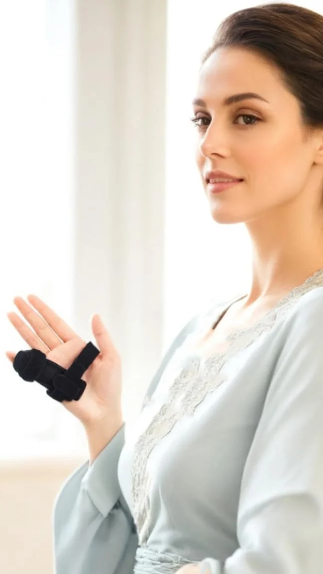 آتل انگشت سوییت سون برای انگشت ماشه ای - پشتیبانی قابل تنظیم، تسکین درد، کاهش قفل شدن انگشت، تاندونیت، سفتی - دست چپ یا راست آتل انگشت سوییت سون برای انگشت ماشه ای - پشتیبانی قابل تنظیم، تسکین درد، کاهش قفل شدن انگشت، تاندونیت، سفتی - دست چپ یا راست