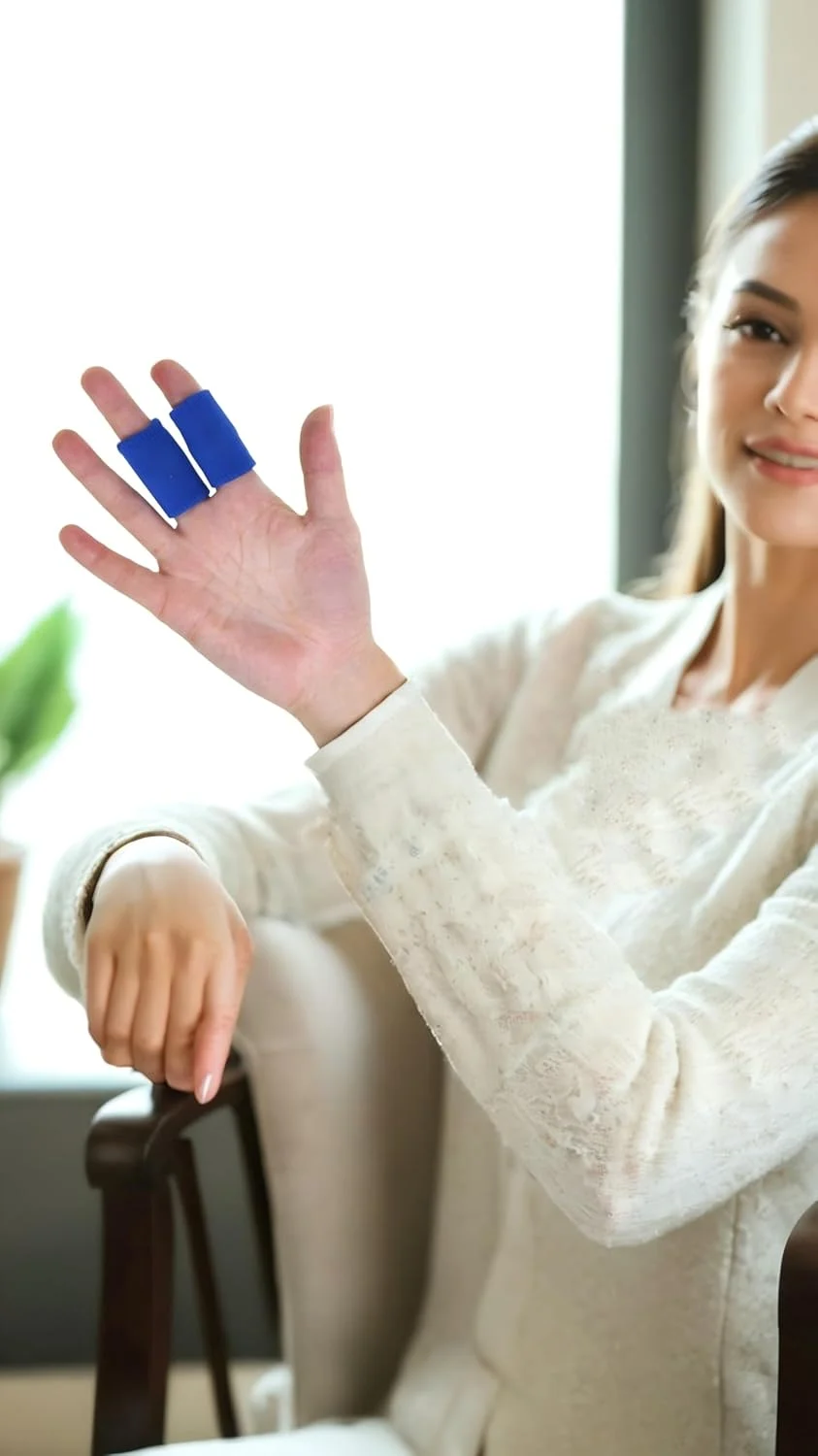 مجموعه آتل و آستین انگشت سون سوییت - تسکین سریع درد انگشت، آرتروز و ناراحتی - 2 آتل + 2 آستین - کیت بریس انگشت قابل تنظیم مجموعه آتل و آستین انگشت سون سوییت - تسکین سریع درد انگشت، آرتروز و ناراحتی - 2 آتل + 2 آستین - کیت بریس انگشت قابل تنظیم