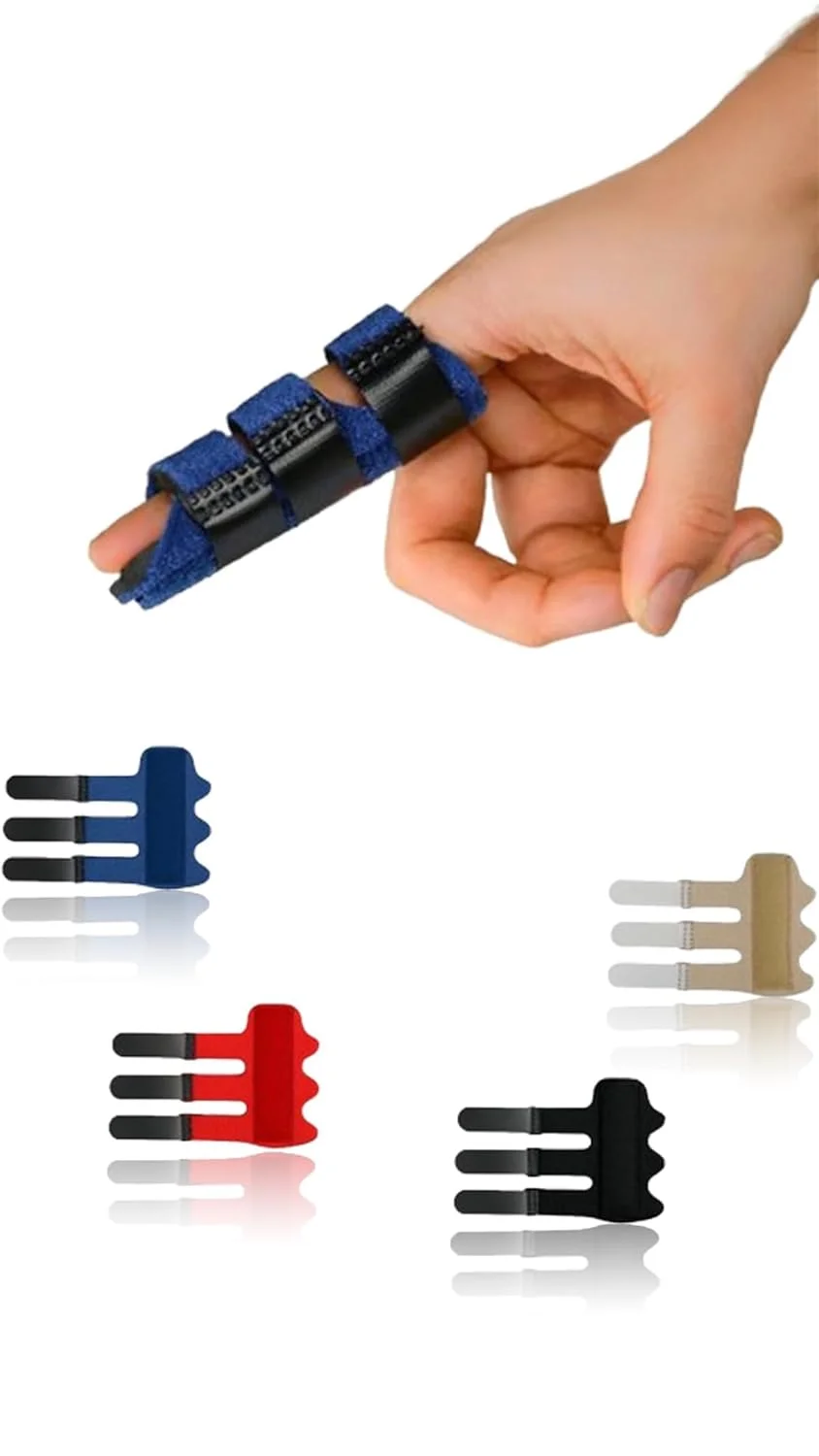 آتل انگشت شیرین سون (4 عدد) - پشتیبانی از انگشت چکشی، محافظ انگشت شکسته، ثابت کننده مفصل انگشت، تسکین درد آرتروز