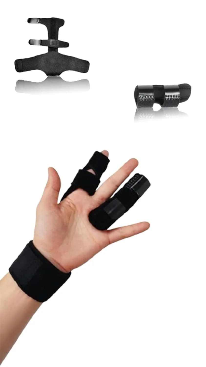 نگهدارنده انگشت قابل تنظیم - 2 عدد نگهدارنده انگشت خم شو برای رهایی از درد انگشت ماشه ای، آرتروز و بهبود شکستگی انگشت