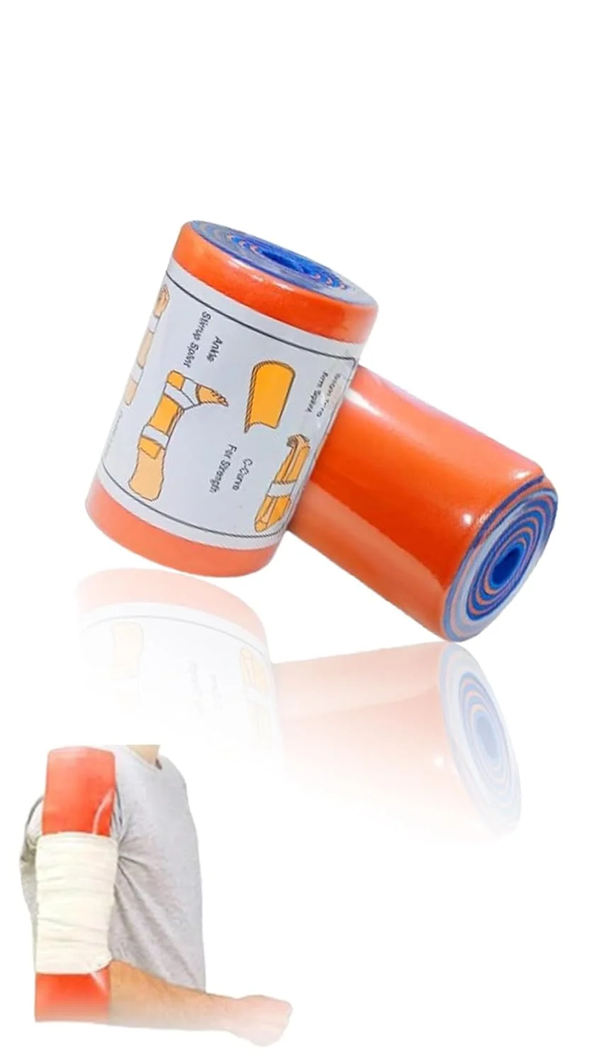 آتل رولی آلومینیومی منعطف Sweet seven - طول 91 سانتی متر | پشتیبانی انعطاف پذیر از استخوان برای کمک های اولیه و شرایط اضطراری | ضد آب و قابل استفاده مجدد | طراحی فشرده و رادیولوسنت