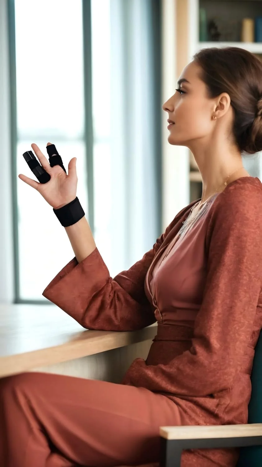 نگهدارنده انگشت قابل تنظیم - 2 عدد نگهدارنده انگشت خم شو برای رهایی از درد انگشت ماشه ای، آرتروز و بهبود شکستگی انگشت نگهدارنده انگشت قابل تنظیم - 2 عدد نگهدارنده انگشت خم شو برای رهایی از درد انگشت ماشه ای، آرتروز و بهبود شکستگی انگشت