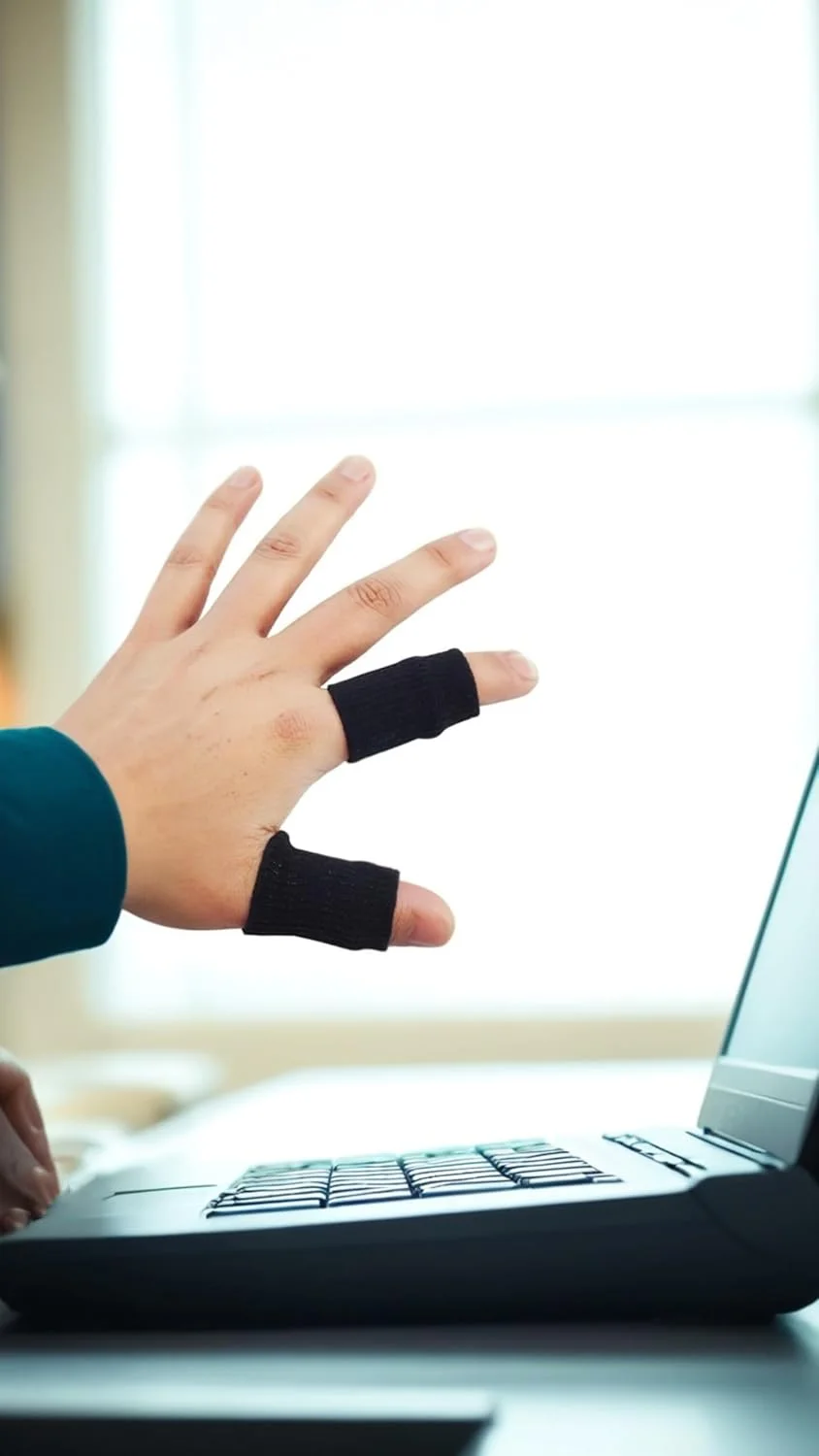 اسپلینت انگشت دو عددی Sweet Seven با 6 آستین نایلونی - بریس حمایتی برای انگشتان آسیب دیده، آرتروز و بی حرکتی مفصل اسپلینت انگشت دو عددی Sweet Seven با 6 آستین نایلونی - بریس حمایتی برای انگشتان آسیب دیده، آرتروز و بی حرکتی مفصل