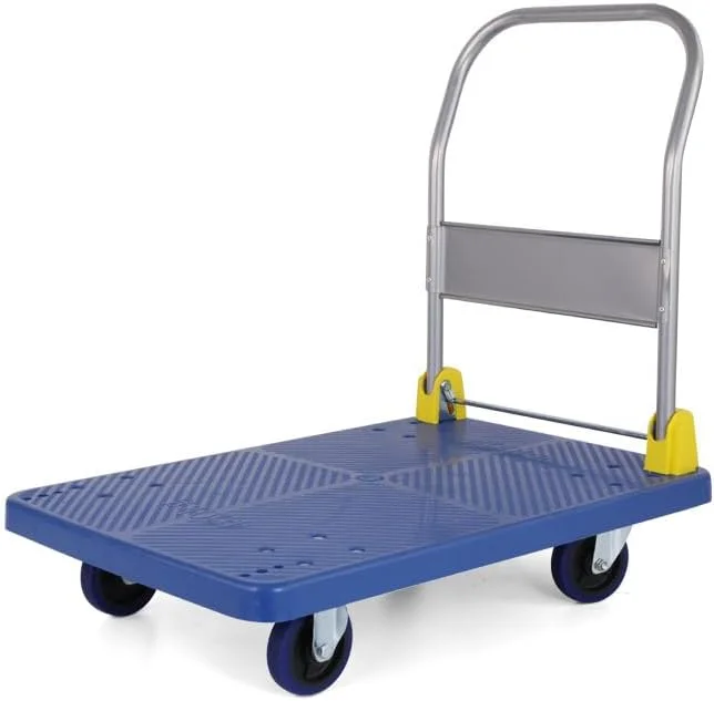 چرخ دستی سکوی تاشو 600 کیلوگرمی - چرخ دستی سنگین با چرخ های گردان 360 درجه، چرخ دستی تاشو برای استفاده در منزل، انبار و اداره چرخ دستی سکوی تاشو 600 کیلوگرمی - چرخ دستی سنگین با چرخ های گردان 360 درجه، چرخ دستی تاشو برای استفاده در منزل، انبار و اداره