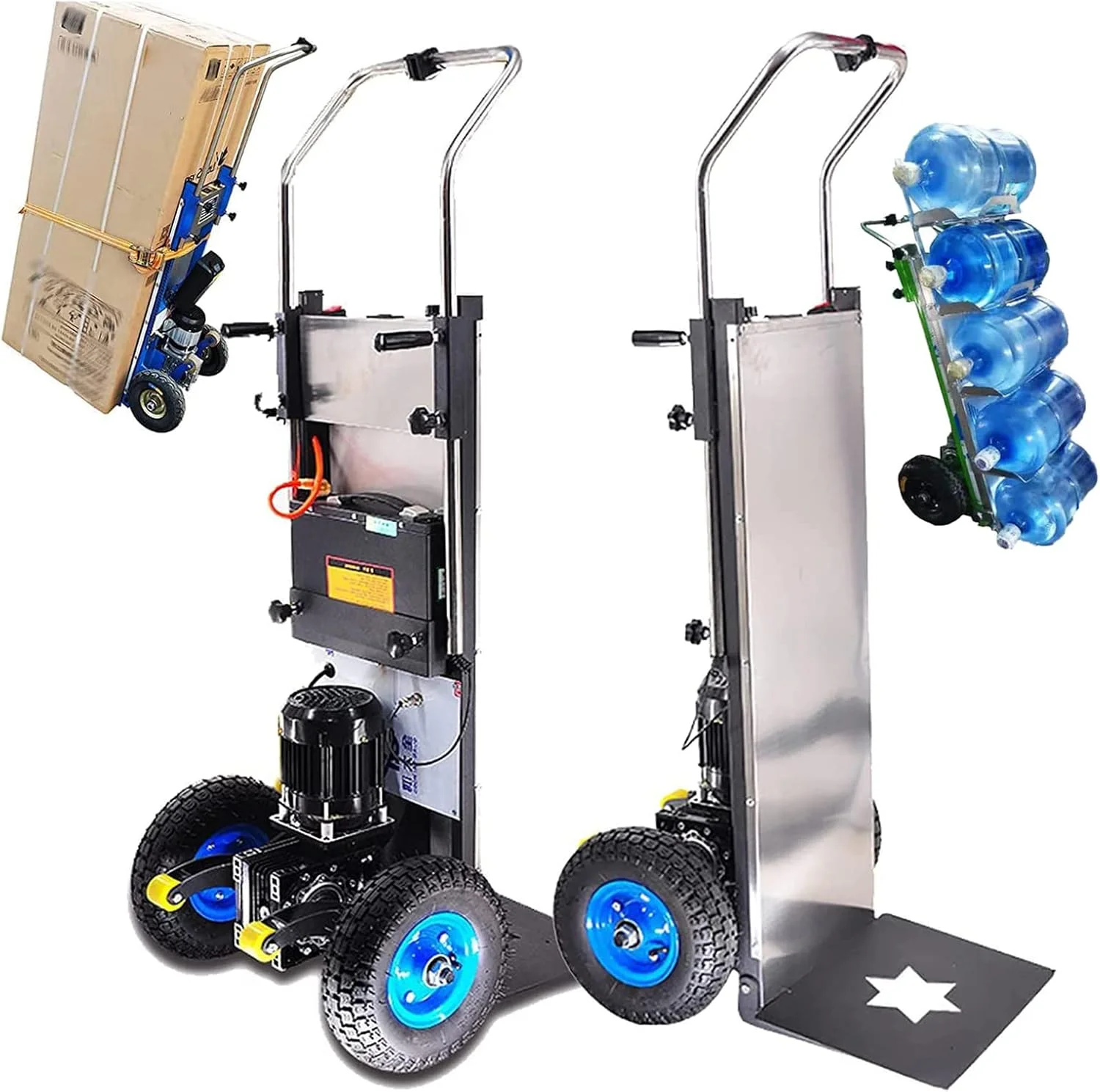چرخ دستی برقی NEKOUN مدل Stair Climbing ظرفیت 400 کیلوگرم