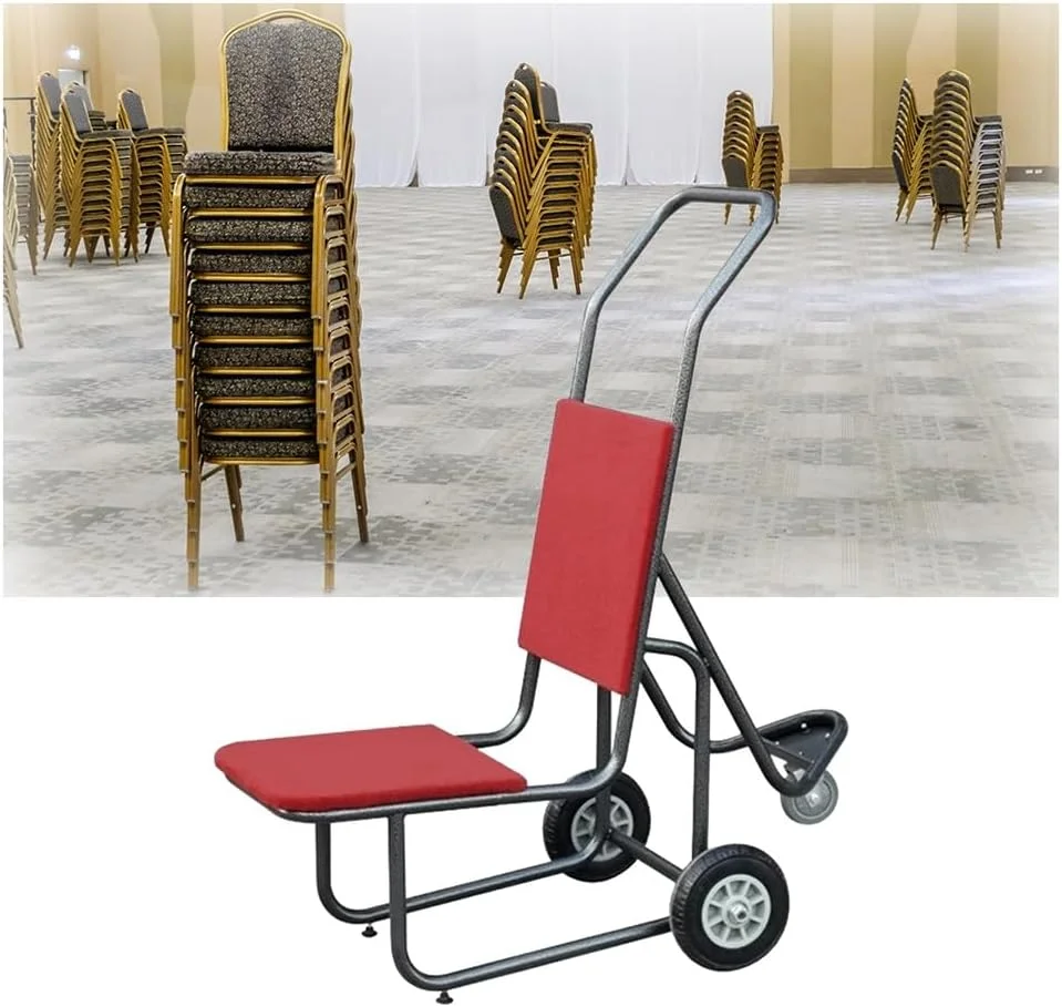 چرخ حمل صندلی تاشو با 3 چرخ - راه حل آسان برای حمل و نقل و نگهداری صندلی های تالار