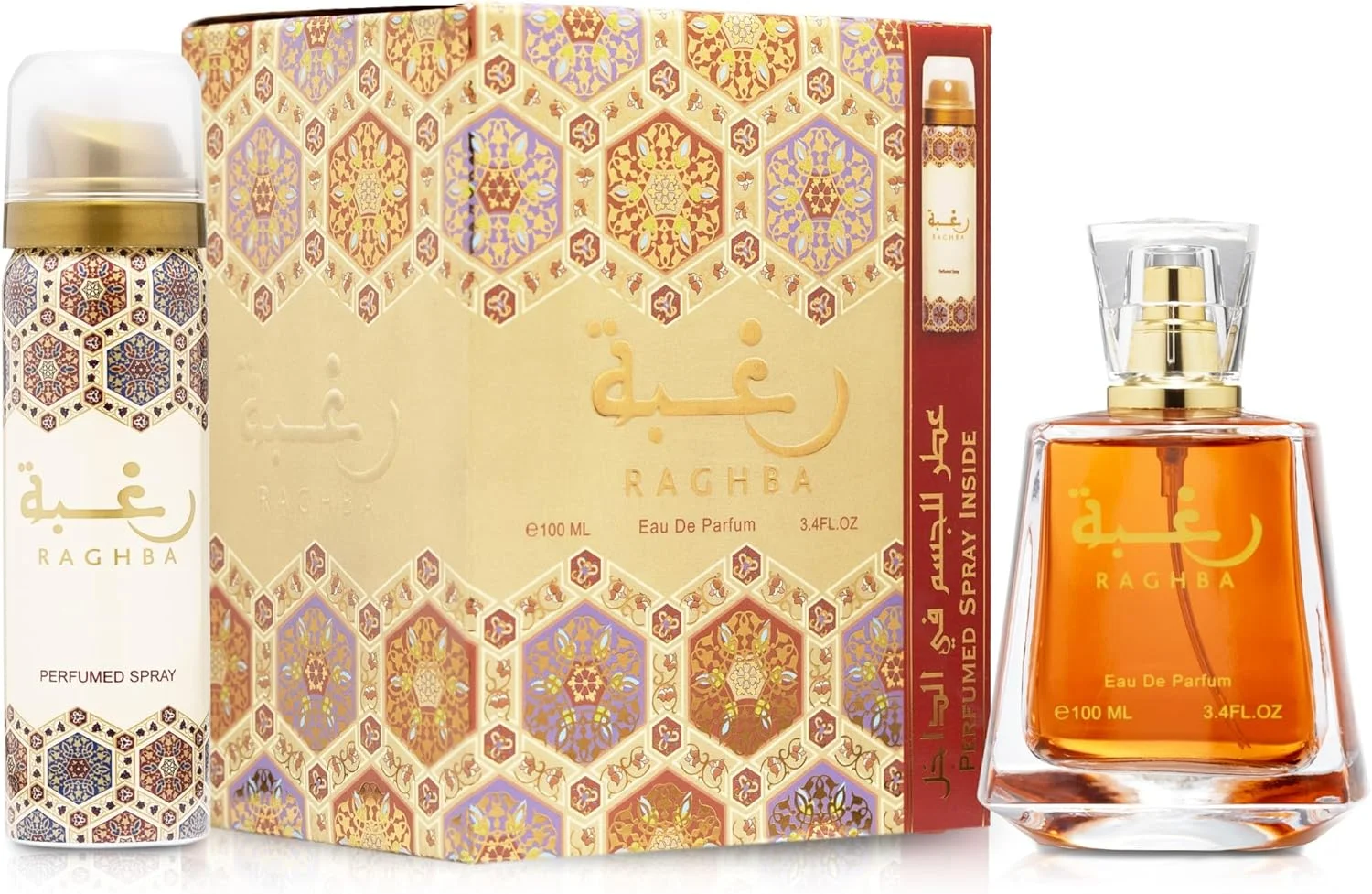عطر عربی رغبا از لطافه پرفیومز برای آقایان و بانوان - ادو پرفیوم، 100 میلی لیتر عطر عربی رغبا از لطافه پرفیومز برای آقایان و بانوان - ادو پرفیوم، 100 میلی لیتر