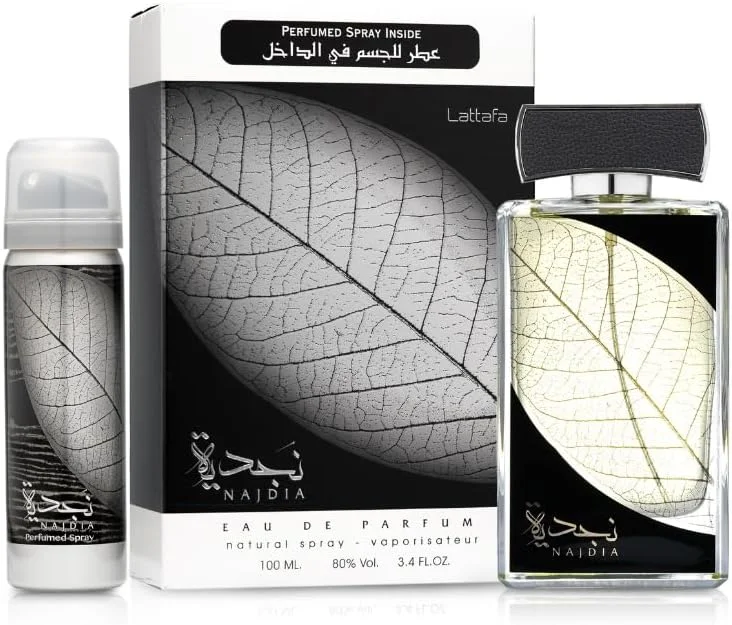 ادکلن унисекс لطافه نجدیه ۱۰۰ میلی لیتر به همراه اسپری دئودورانت ۵۰ میلی لیتر