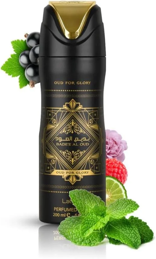 اسپری دئودورانت عود فور گلوری لطافه بدیع العود مناسب برای همه 200 میلی لیتر