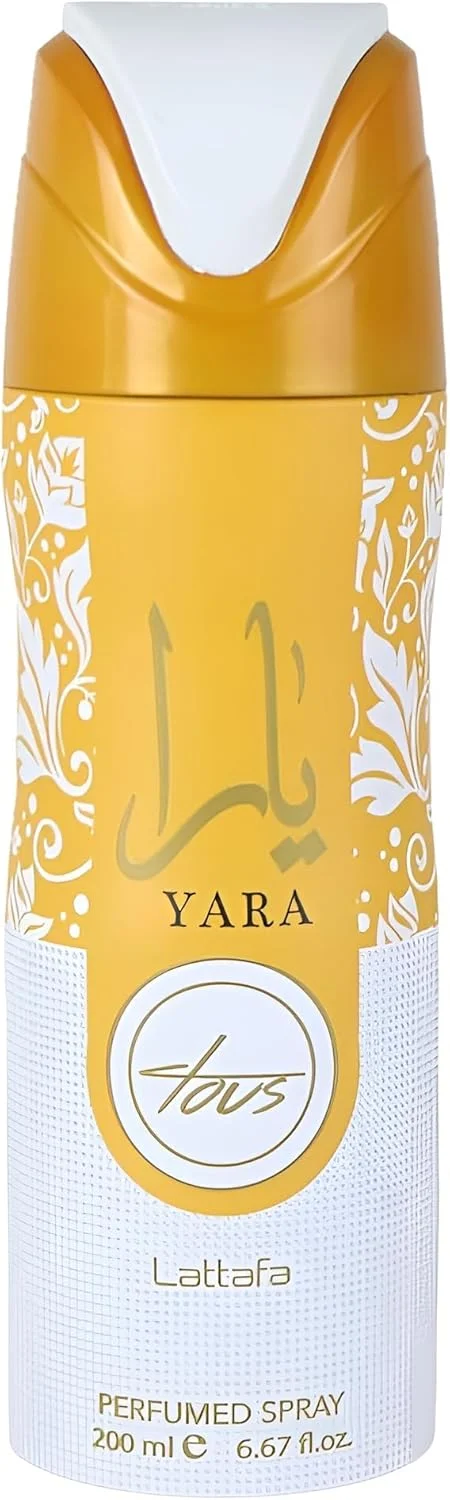 اسپری دئودورانت لطافه یارا توس 200 میلی لیتر، مناسب برای همه