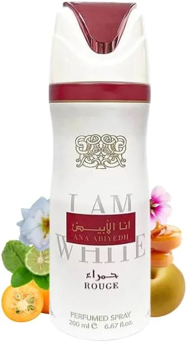 اسپری دئودورانت унисекс لطافه انا ابیض رژ 200 میلی لیتر