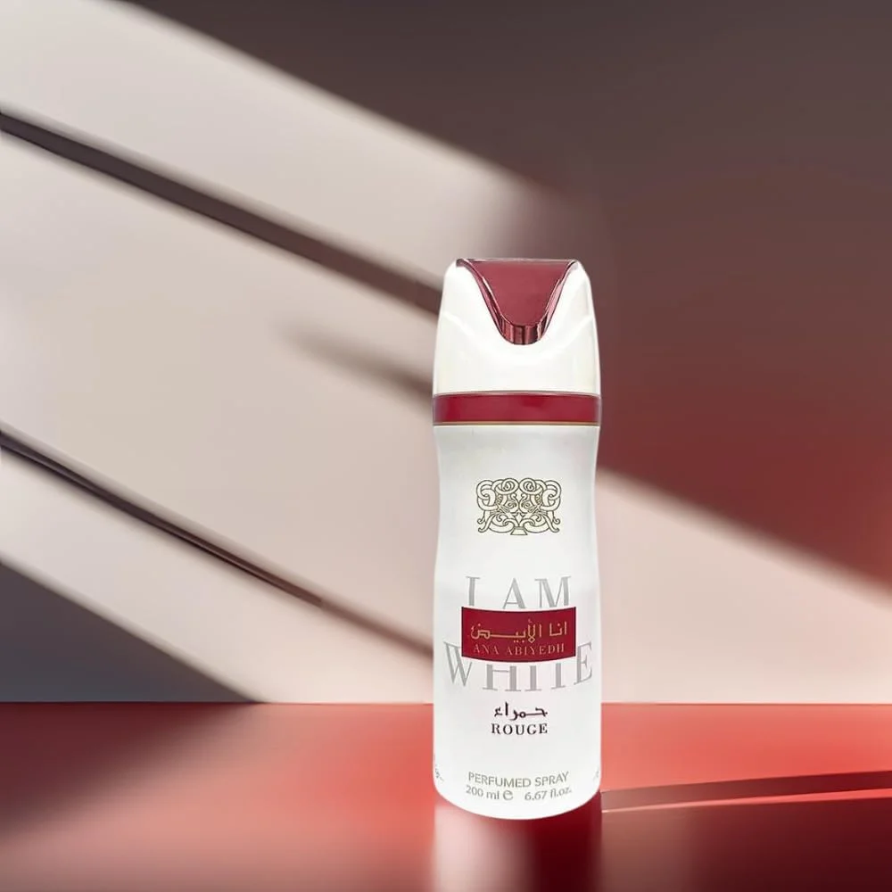 اسپری دئودورانت унисекс لطافه انا ابیض رژ 200 میلی لیتر