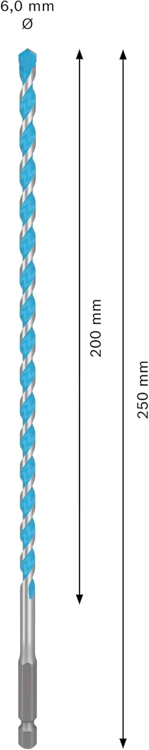 مته چند منظوره بوش پروفشنال Expert HEX-9 (مناسب بتن، کاشی نرم، قطر 6.00 میلی متر، لوازم جانبی دریل) مته چند منظوره بوش پروفشنال Expert HEX-9 (مناسب بتن، کاشی نرم، قطر 6.00 میلی متر، لوازم جانبی دریل)