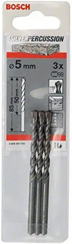 مته بتن CYL-3 بوش 2608597705، 5 میلی‌متر × 50 میلی‌متر × 85 میلی‌متر، خاکستری