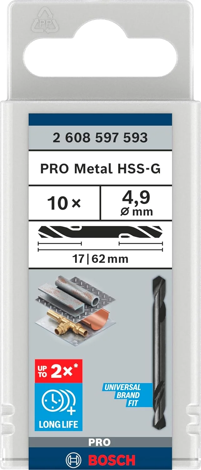 مته های دو سر بوش پروفشنال 2608597593، 4.9 میلی متر