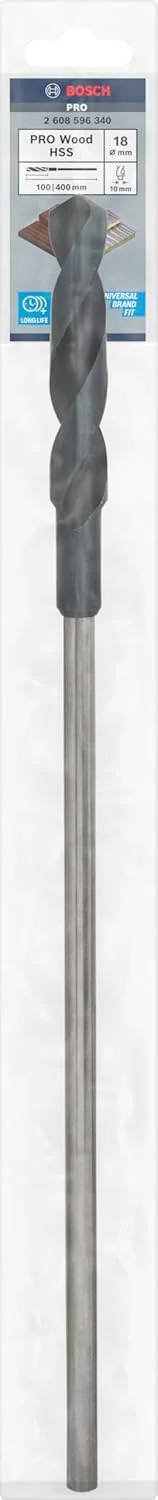 مته نجاری بوش 2608596340 با ساق استوانه ای 18 میلی متر در 400 میلی متر