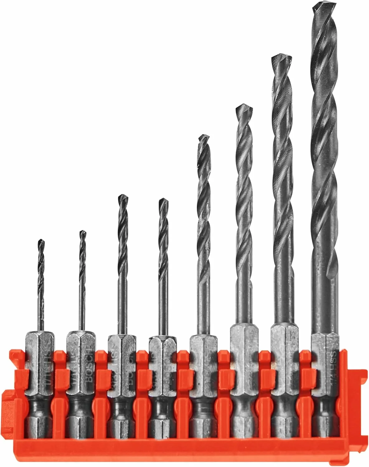 BOSCH ITDDV08C - مجموعه 8 عددی مته های درایو ایمپکت با پوشش اکسید سیاه به همراه گیره برای سیستم جعبه سفارشی