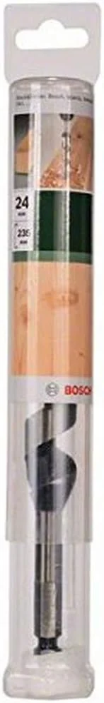 مته چوب بر مارپیچی بوش مدل 2609255250 با نوک رزوه ای خود برنده / قطر 24 میلی متر