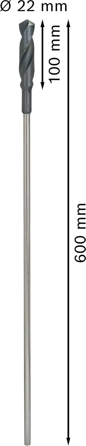 مته نجاری بوش 2608597174، 22 میلی متر در 600 میلی متر