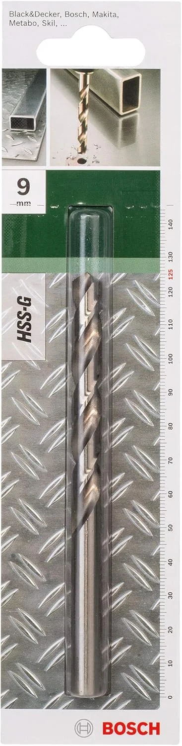 مته HSS-G بوش مناسب خانه و باغ، یک عدد (فلز، پلاستیک سخت، 9x81x125 میلی متر، متعلقات دریل)