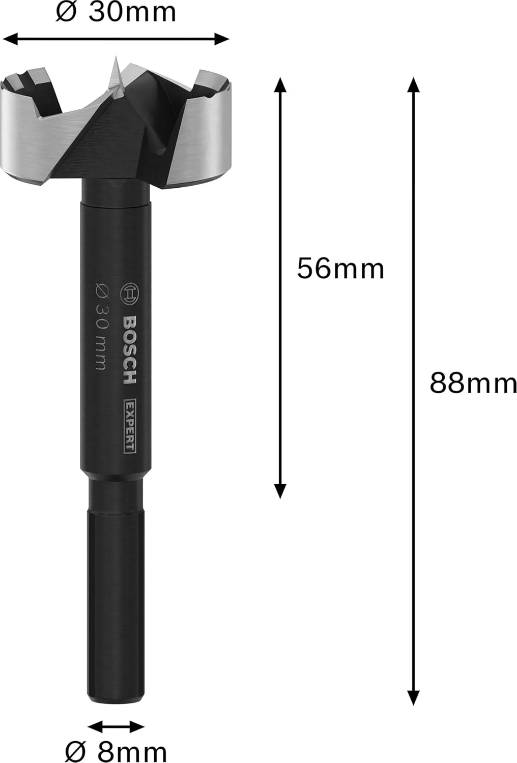 مته گازور چوب بوش Expert، مناسب چوب نرم و سخت، قطر 30.00 میلی متر مته گازور چوب بوش Expert، مناسب چوب نرم و سخت، قطر 30.00 میلی متر