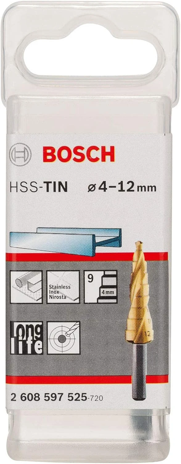 مجموعه مته پله ای فلز HSS-Tin بوش 2608587435، 6 میلی متر - 37 میلی متر، طلایی مجموعه مته پله ای فلز HSS-Tin بوش 2608587435، 6 میلی متر - 37 میلی متر، طلایی