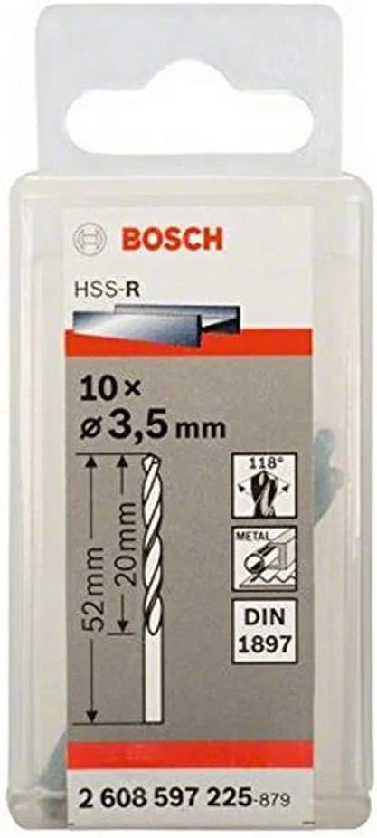 مته فلز HSS-R کوتاه بوش 2608597225 DIN1897، 35 میلی متر x 20 میلی متر x 52 میلی متر، مشکی مته فلز HSS-R کوتاه بوش 2608597225 DIN1897، 35 میلی متر x 20 میلی متر x 52 میلی متر، مشکی