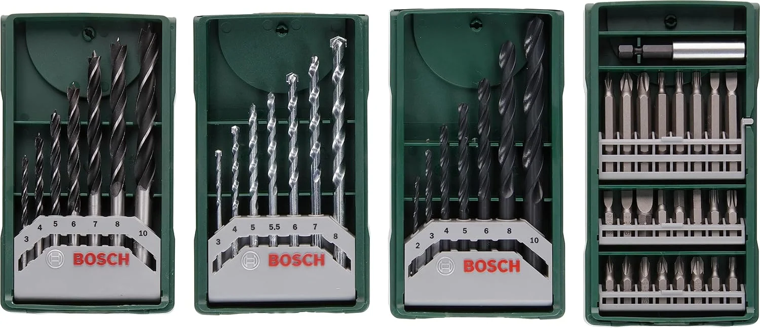 مجموعه مته های مینی ایکس-لاین بوش مدل 2607017071، نقره ای/مشکی (3 به علاوه 1) مجموعه مته های مینی ایکس-لاین بوش مدل 2607017071، نقره ای/مشکی (3 به علاوه 1)