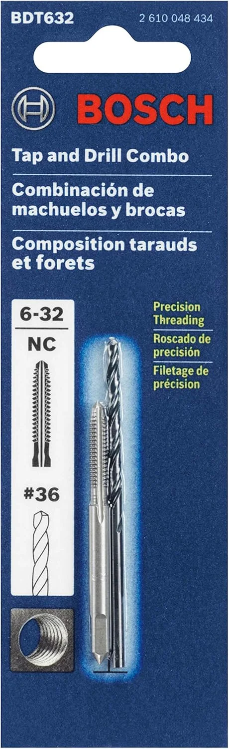 مجموعه قلاویز و مته بوش BDT632 6-32 به همراه مته شماره 36