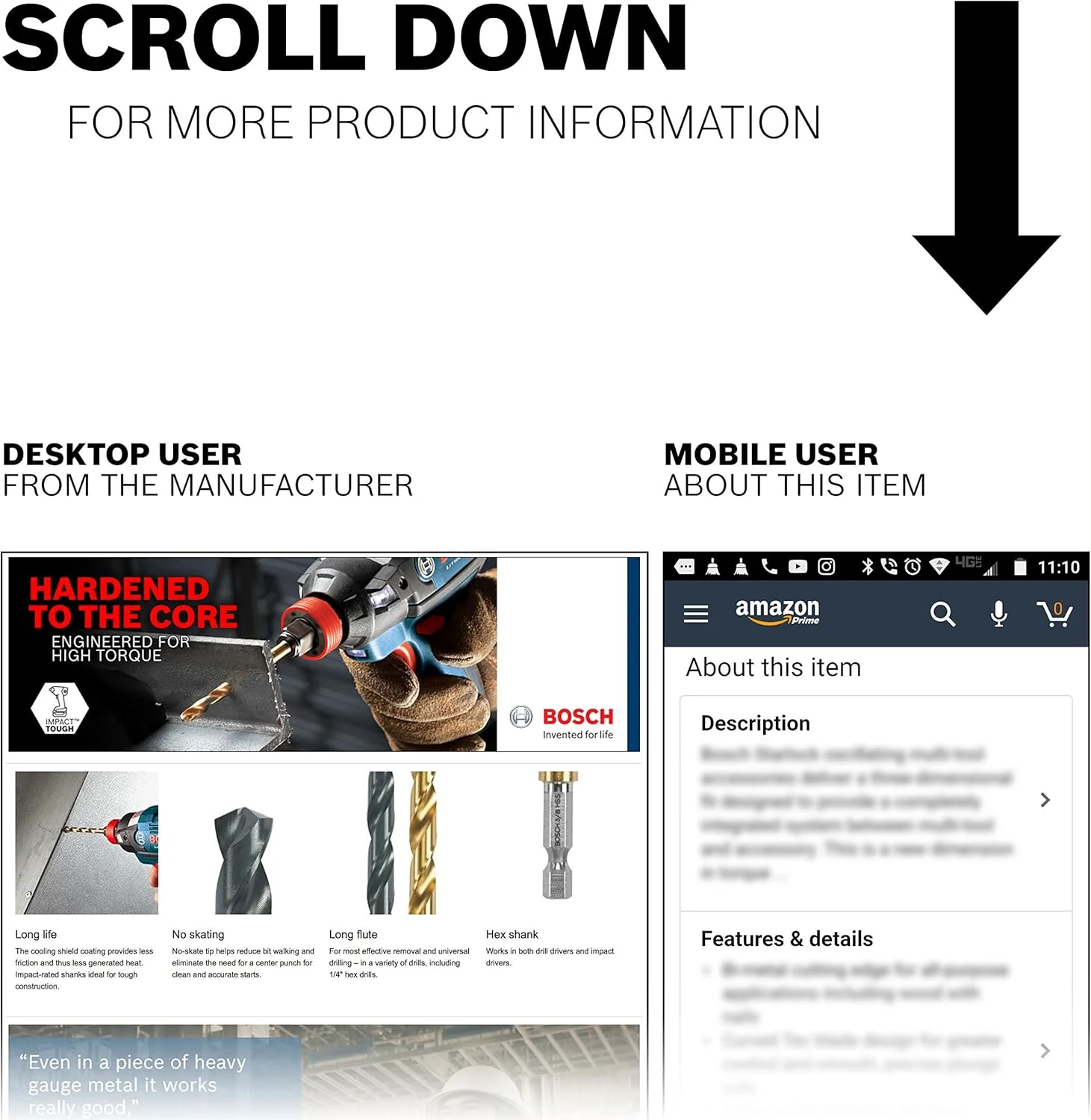 مجموعه ۹ عددی مته های اکسید سیاه مقاوم در برابر ضربه بوش مدل BL9IM