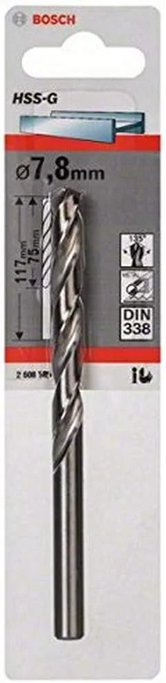 مته HSS-G DIN338 بوش 7.8x75x117 میلیمتر مدل 2608585931 مته HSS-G DIN338 بوش 7.8x75x117 میلیمتر مدل 2608585931