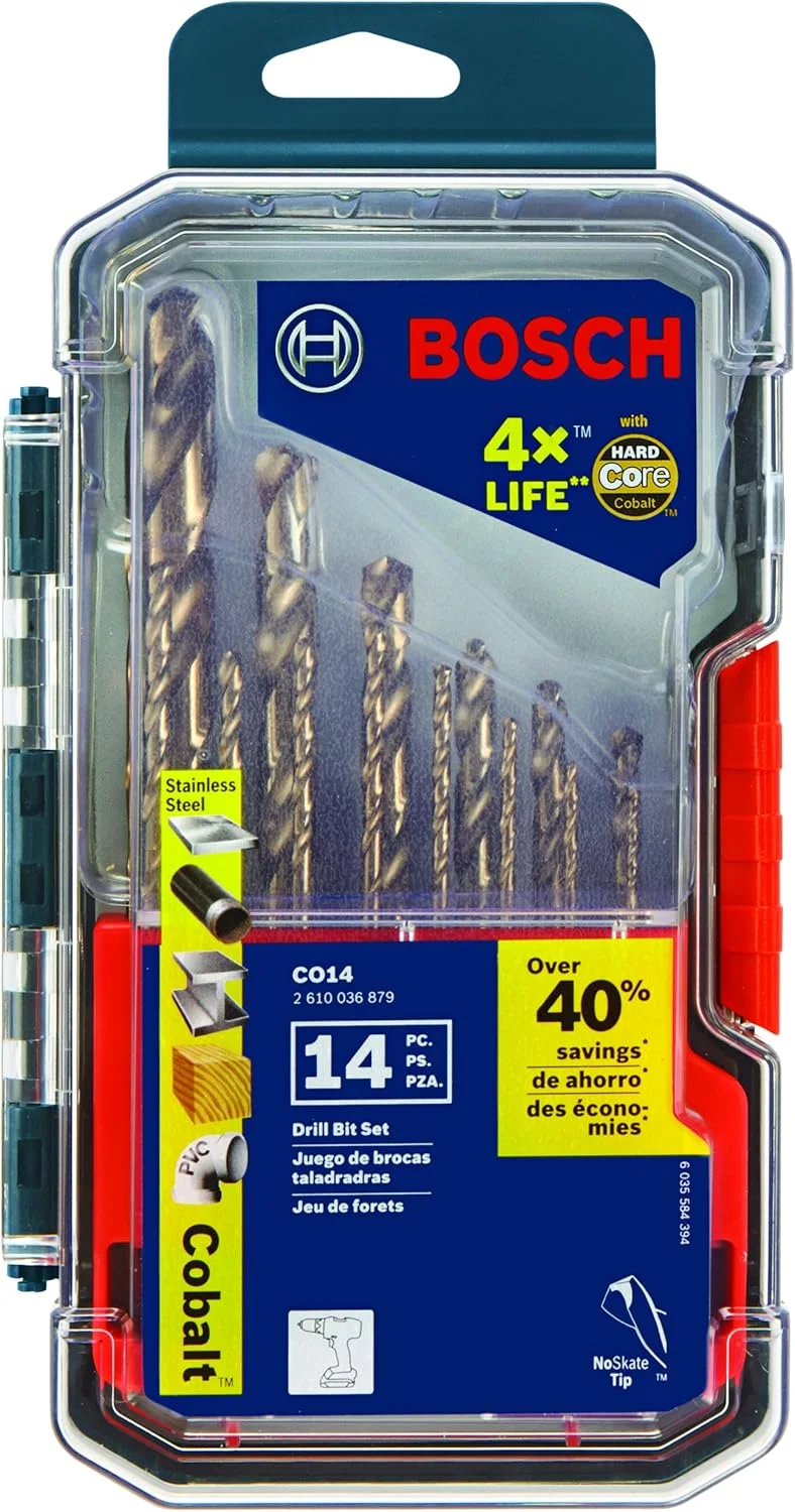 مجموعه مته کبالت فلز بوش 14 عددی CO14