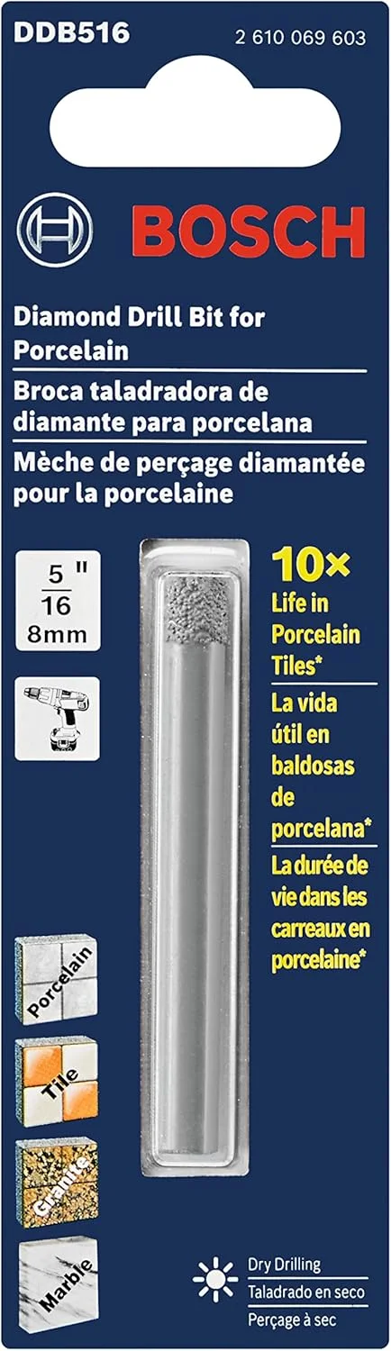 مته الماسه سرامیک بوش مدل DDB516 سایز 5/16 اینچ