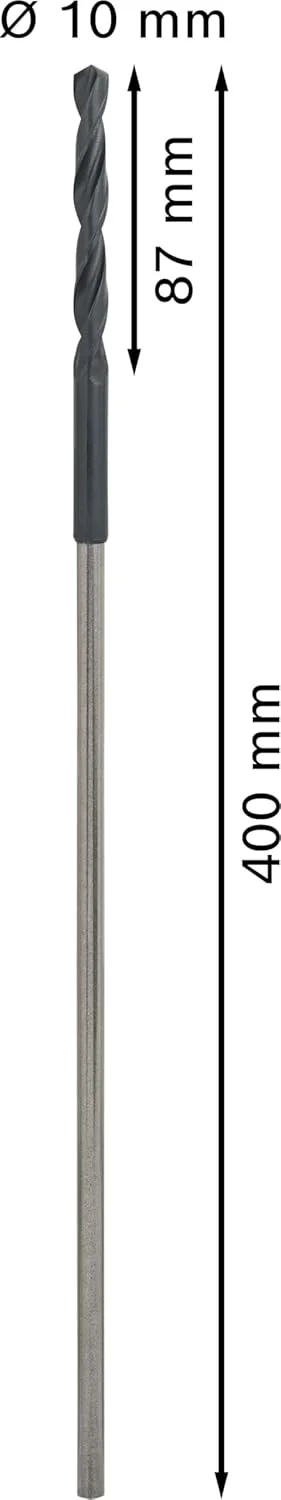 مته نجاری بوش 2608596336 با ساق استوانه ای 10 میلی متر در 400 میلی متر