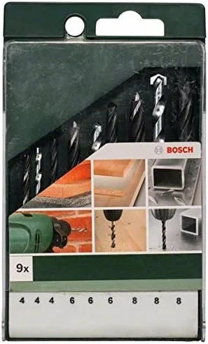 مجموعه مته های فلز/چوب/سنگ HSS-R بوش مدل 2609255483 (9 عددی)
