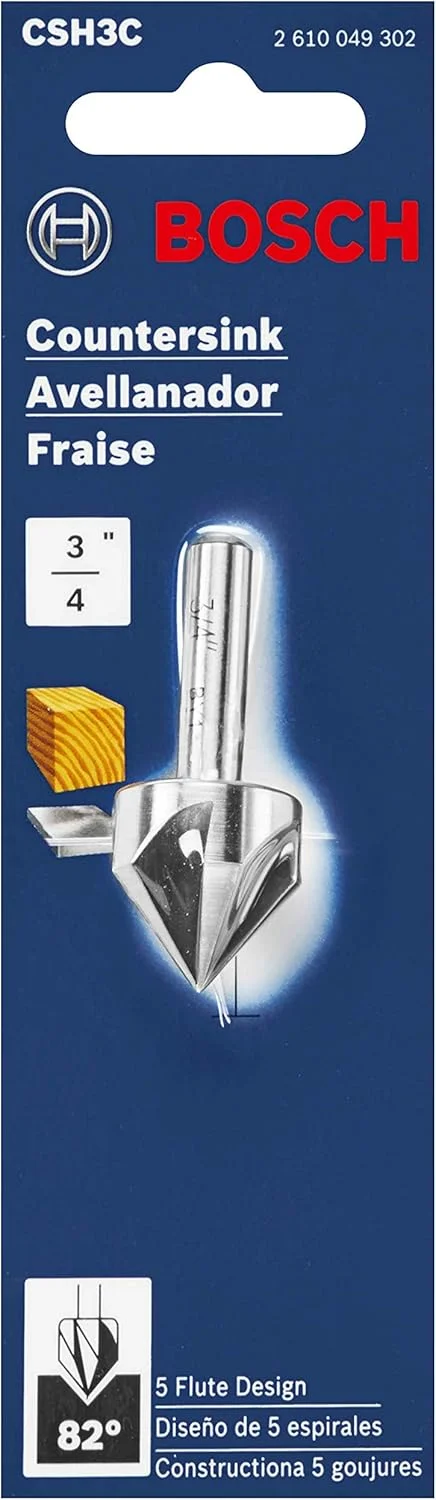 مته خزینه کونیک فولاد تندبر بوش مدل CSH3C سایز 3/4 اینچ