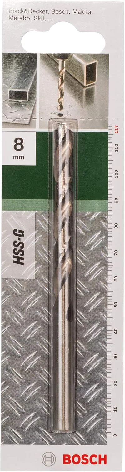 مته HSS-G بوش، یک عددی (فلز، پلاستیک سخت، 8 x 75 x 117 میلی متر، متعلقات دریل) مته HSS-G بوش، یک عددی (فلز، پلاستیک سخت، 8 x 75 x 117 میلی متر، متعلقات دریل)