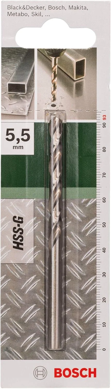 مته HSS-G بوش، یک عددی (فلز، پلاستیک سخت، 5.5x57x93 میلی متر، متعلقات دریل) مته HSS-G بوش، یک عددی (فلز، پلاستیک سخت، 5.5x57x93 میلی متر، متعلقات دریل)