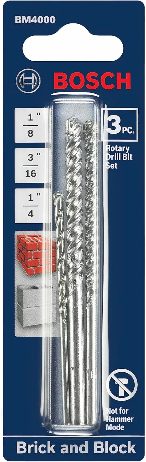 مجموعه ۳ عددی مته الماسه چرخشی بوش مدل BM4000