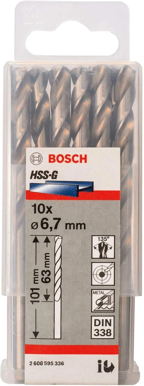 مته فلز HSS-G بوش پروفشنال 2608585913، DIN 338، نقره ای، 3.3 میلی متر مته فلز HSS-G بوش پروفشنال 2608585913، DIN 338، نقره ای، 3.3 میلی متر