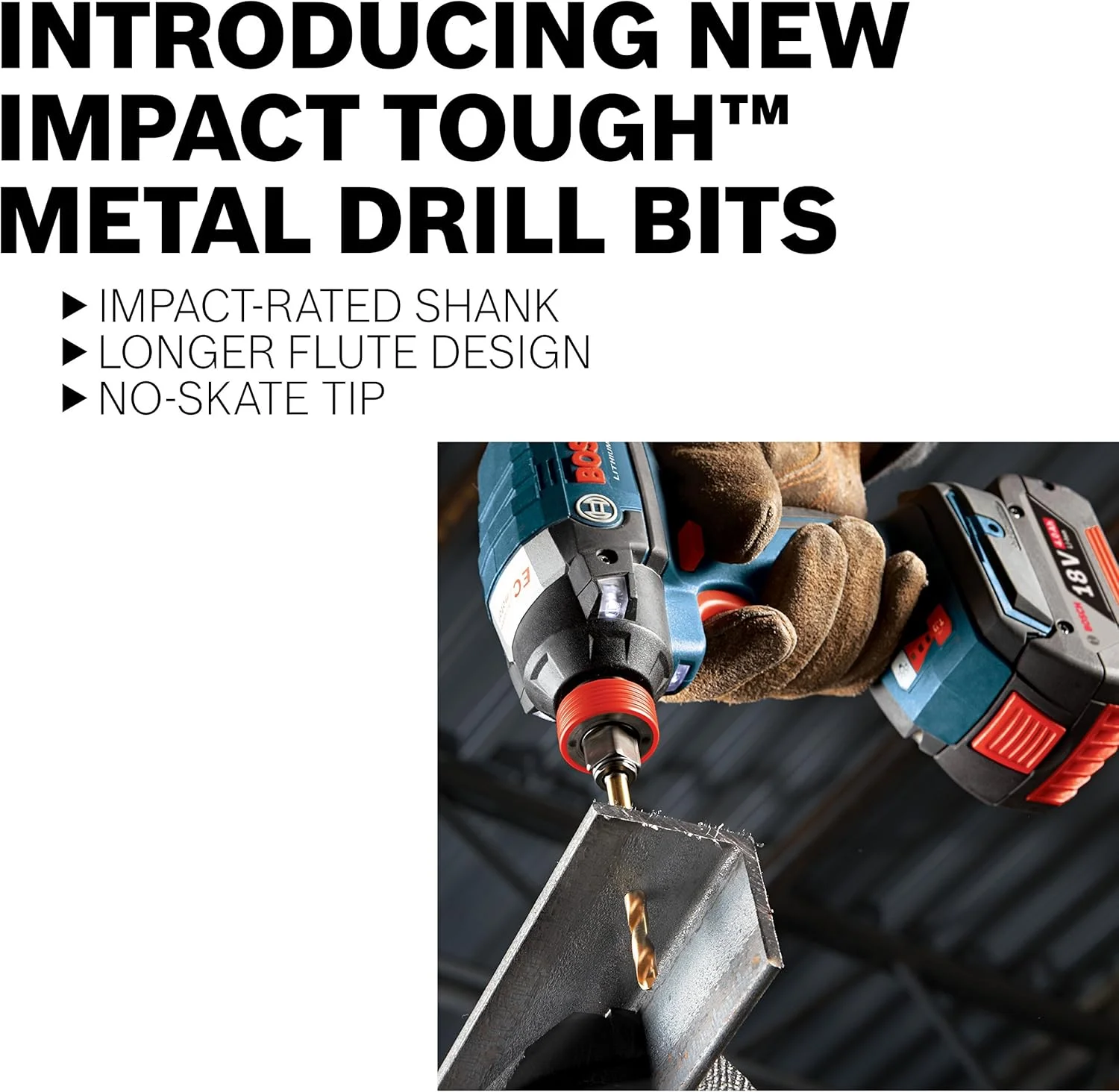 مجموعه مته های فلزی 12 عددی بوش مدل BL4143، سایز 1/4 اینچ در 4 اینچ، جنس اکسید سیاه