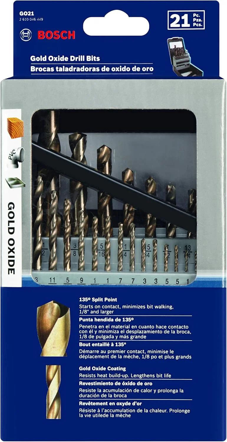 مجموعه مته اکسید طلایی 29 عددی BOSCH GO29 مجموعه مته اکسید طلایی 29 عددی BOSCH GO29