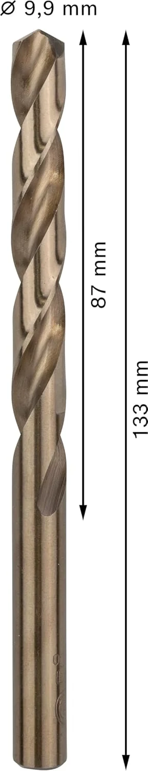 مته فلز HSS-Co بوش 2608588103، سایز 9.9x8 میلی متر، 5 عددی