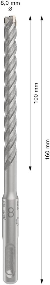 مته چکش SDS-Plus 5X بوش - 2608833789