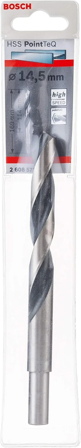 مته مارپیچ HSS PointTeQ بوش پروفشنال (برای فلز، ساق کاهنده، 14.5 x 114 x 169 میلی متر، لوازم جانبی برای دریل پیچ گوشتی)