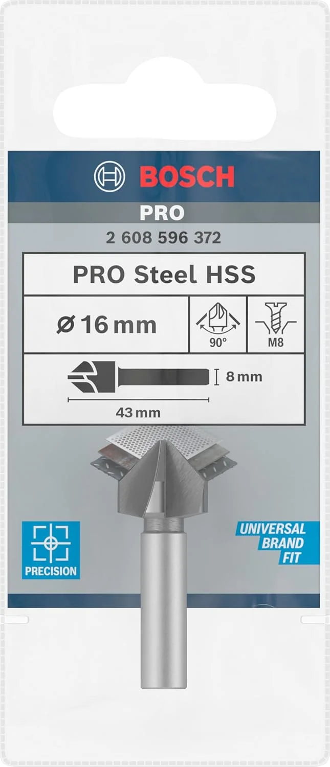 مته خزینه زن HSS بوش 16.0 x 48 x 10 میلی متر مدل 2608596372