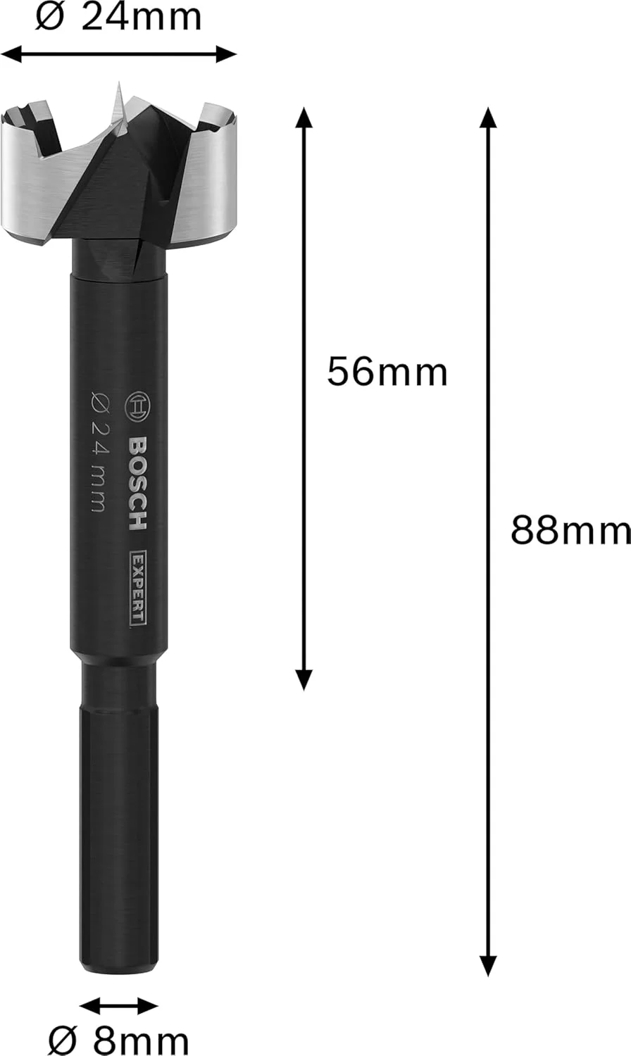 مته گازور چوب بوش سری Expert، مناسب چوب نرم و سخت، قطر 24 میلی‌متر